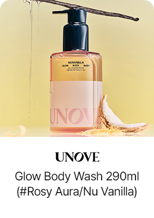 UNOVE / Glow Body Wash 290ml (#Rosy Aura/Nu Vanilla)