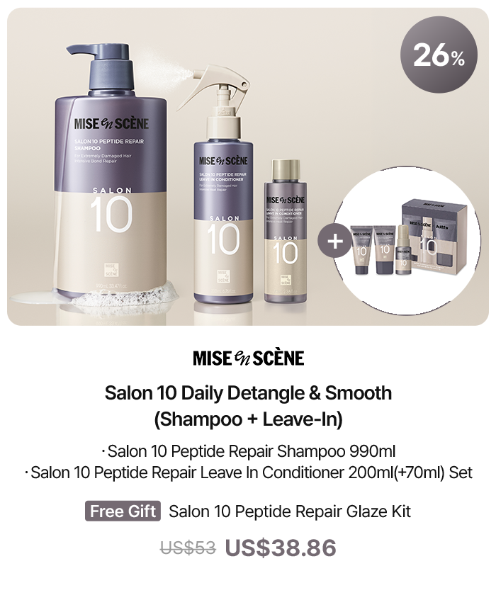 Salon 10 Daily Detangle&Smooth (Shampoo + Leave-In)