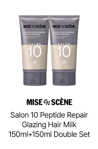 Mise-en-Scène Salon 10 Peptide Repair Glazing Hair Milk 150ml+150ml Double Set