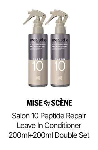 Mise-en-Scène Salon 10 Peptide Repair Leave In Conditioner 200ml+200ml Double Set