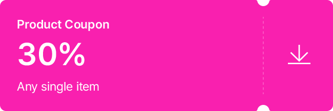 Product Coupon / 30% / Any single item