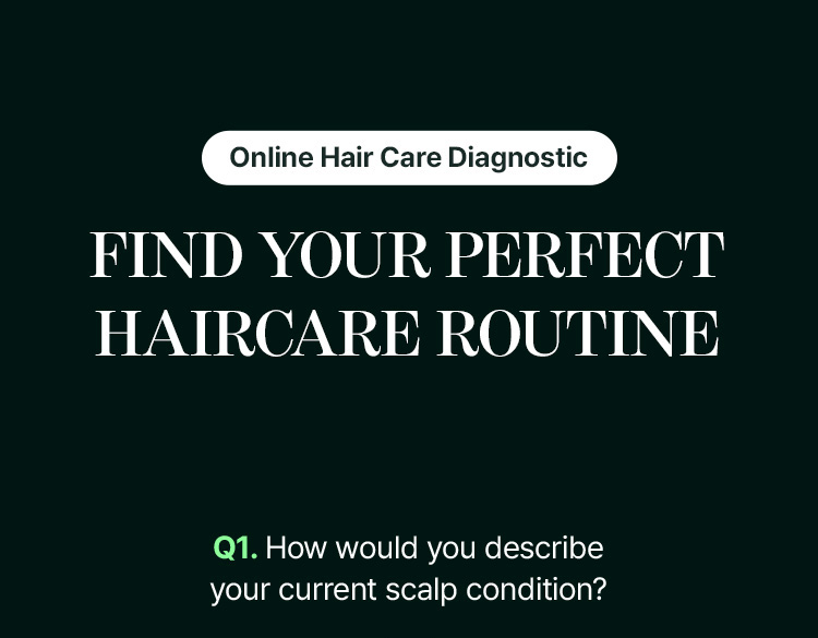 Online Hair Care Diagnostic. FIND YOUR PERFECT HAIRCARE ROUTINE. Quiz Start! Q1. How would you describe your current scalp condition?