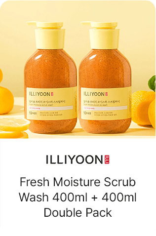 ILLIYOON Fresh Moisture Scrub Wash 400ml + 400ml Double Pack