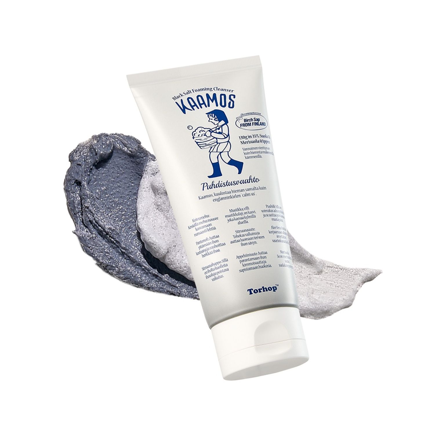 Torhop Kaamos Black Salt Foaming Cleanser 130g | OLIVE YOUNG Global