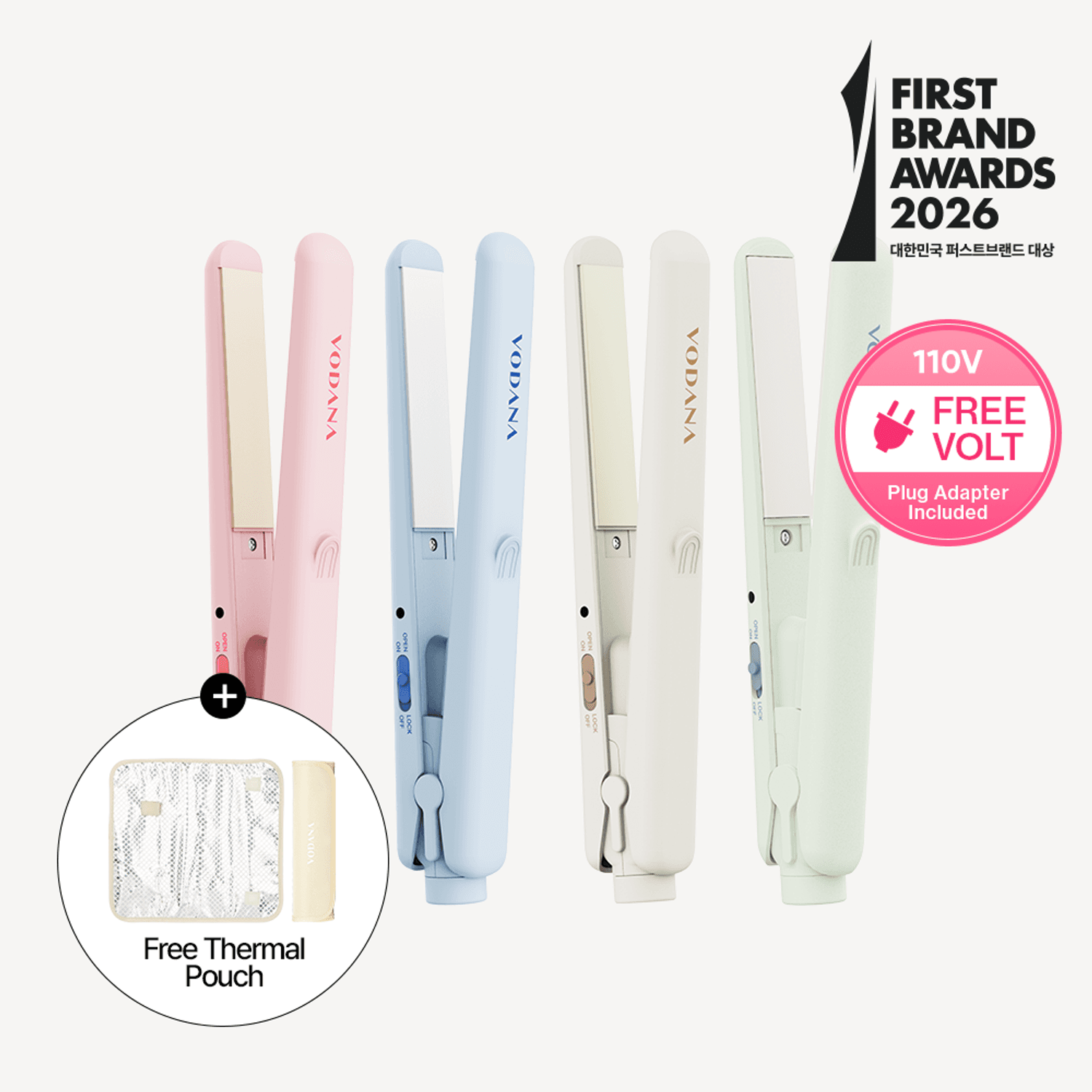 vodana Pocket Mini Flat Iron (4 Options) | OLIVE YOUNG Global