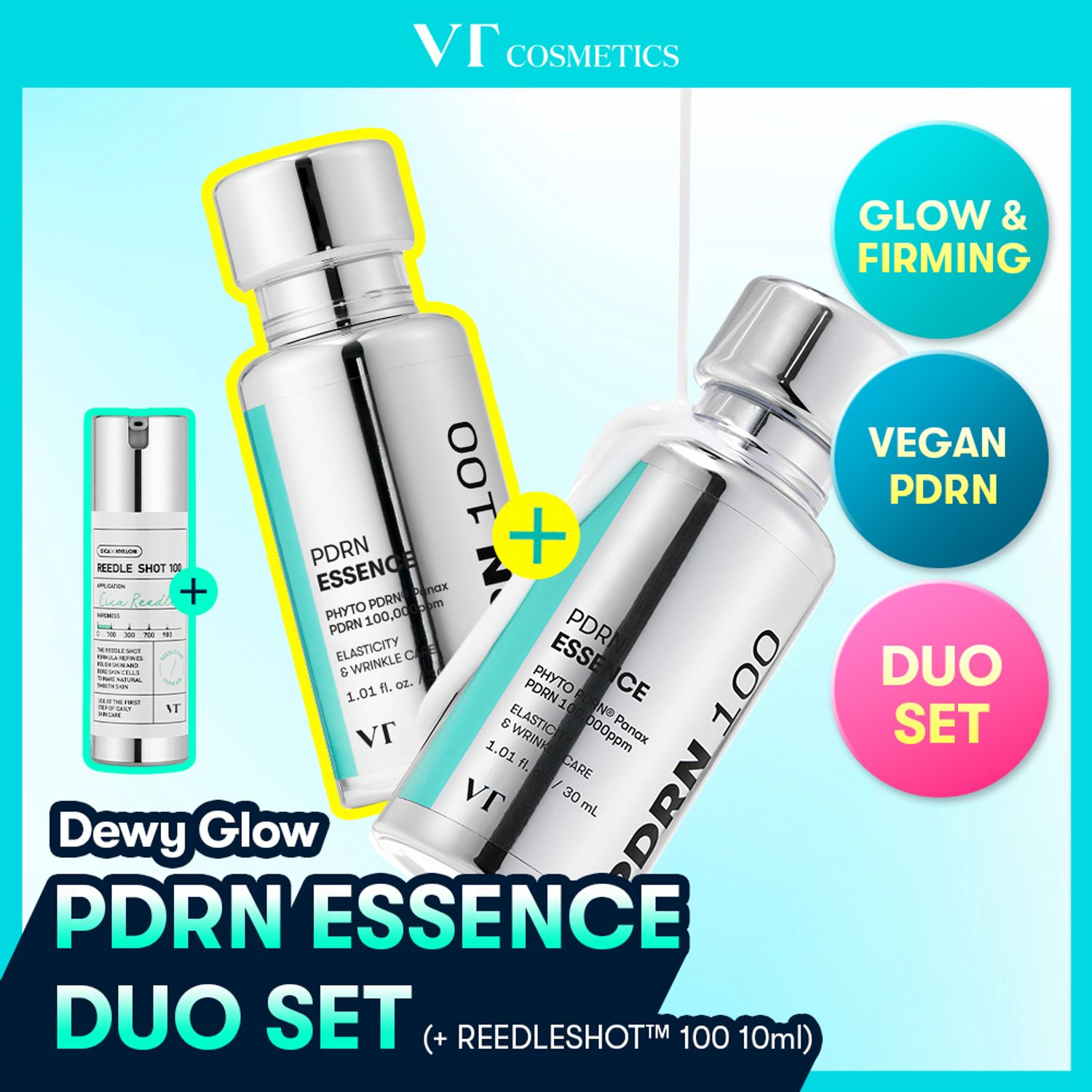 VT PDRN Essence 100 30mL Double Set (+Reedle Shot 100 10ml) | OLIVE YOUNG Global