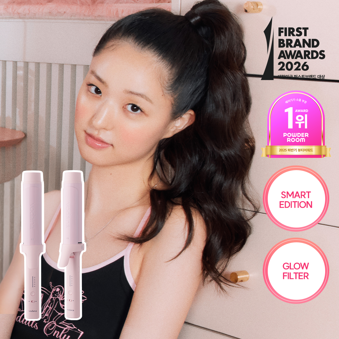 vodana Glow Curling Styler FV #Powder Pink (36mm/40mm) | OLIVE