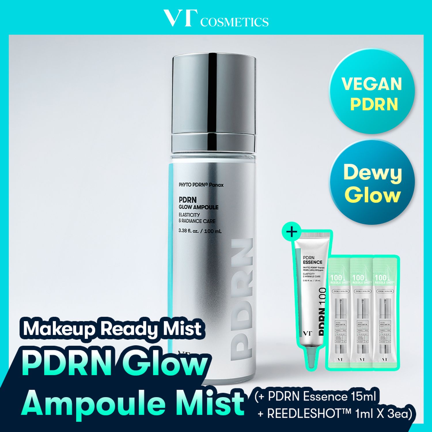 VT PDRN Glow Ampoule Mist 100ml (2 Options) | OLIVE YOUNG Global