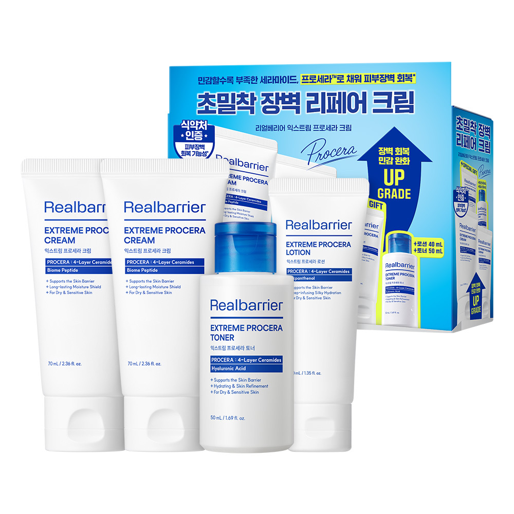 Real Barrier Extreme ProCera Cream 70ml 1+1 Set (+Toner 50ml+Lotion 40ml) | OLIVE YOUNG Global