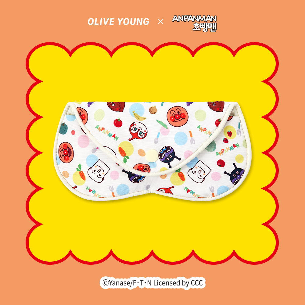[Anpanman Edition] Nareun Fabric Glasses Case (White/Pink) | OLIVE YOUNG Global