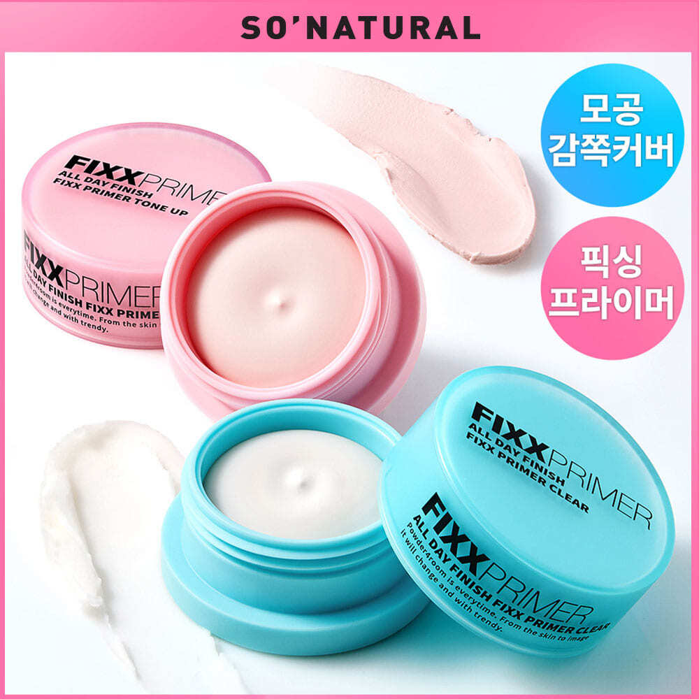 so natural POWDER4ROOM All Day Finish Fixx Primer (Clear/Tone Up) | OLIVE YOUNG Global