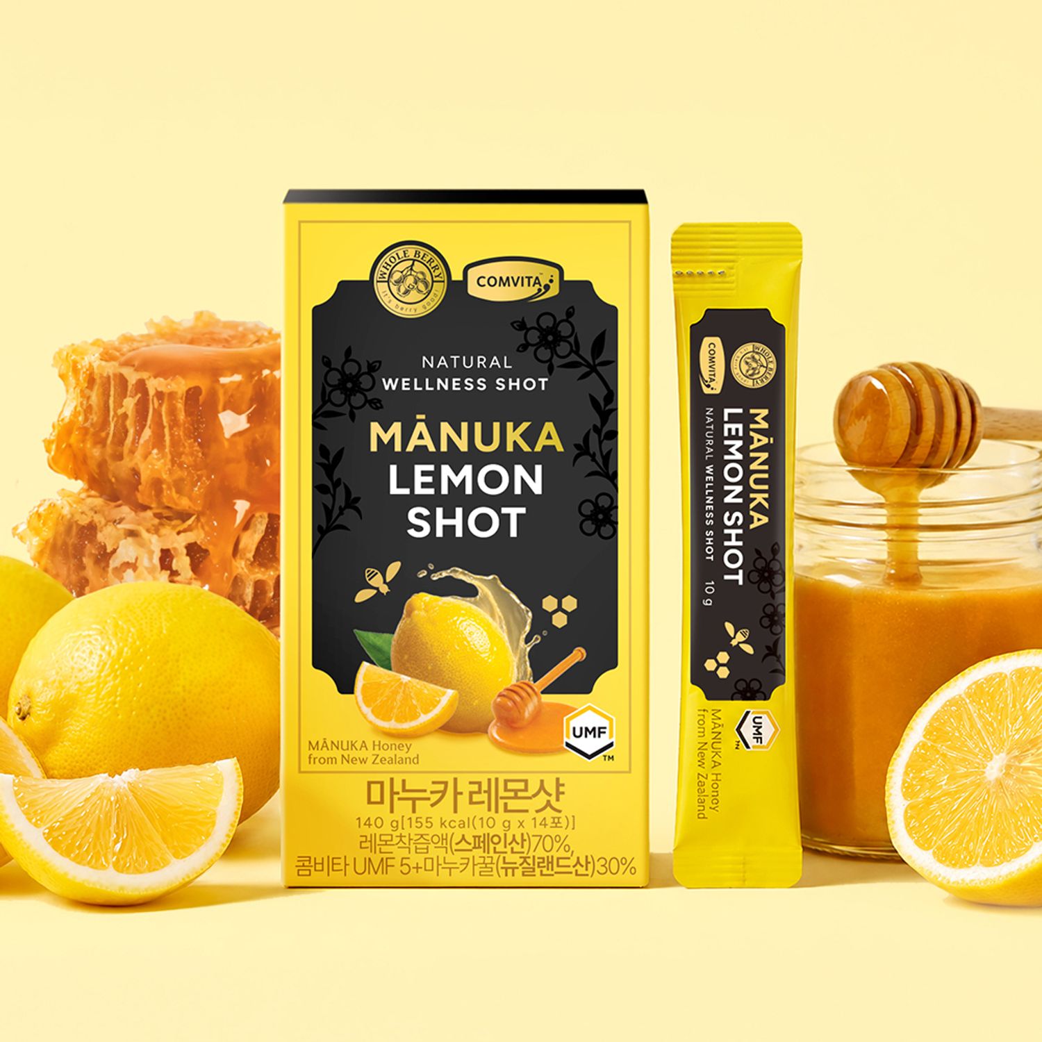 wholeberry Comvita Manuka Lemon Shot 10g 14 Sticks | OLIVE YOUNG Global
