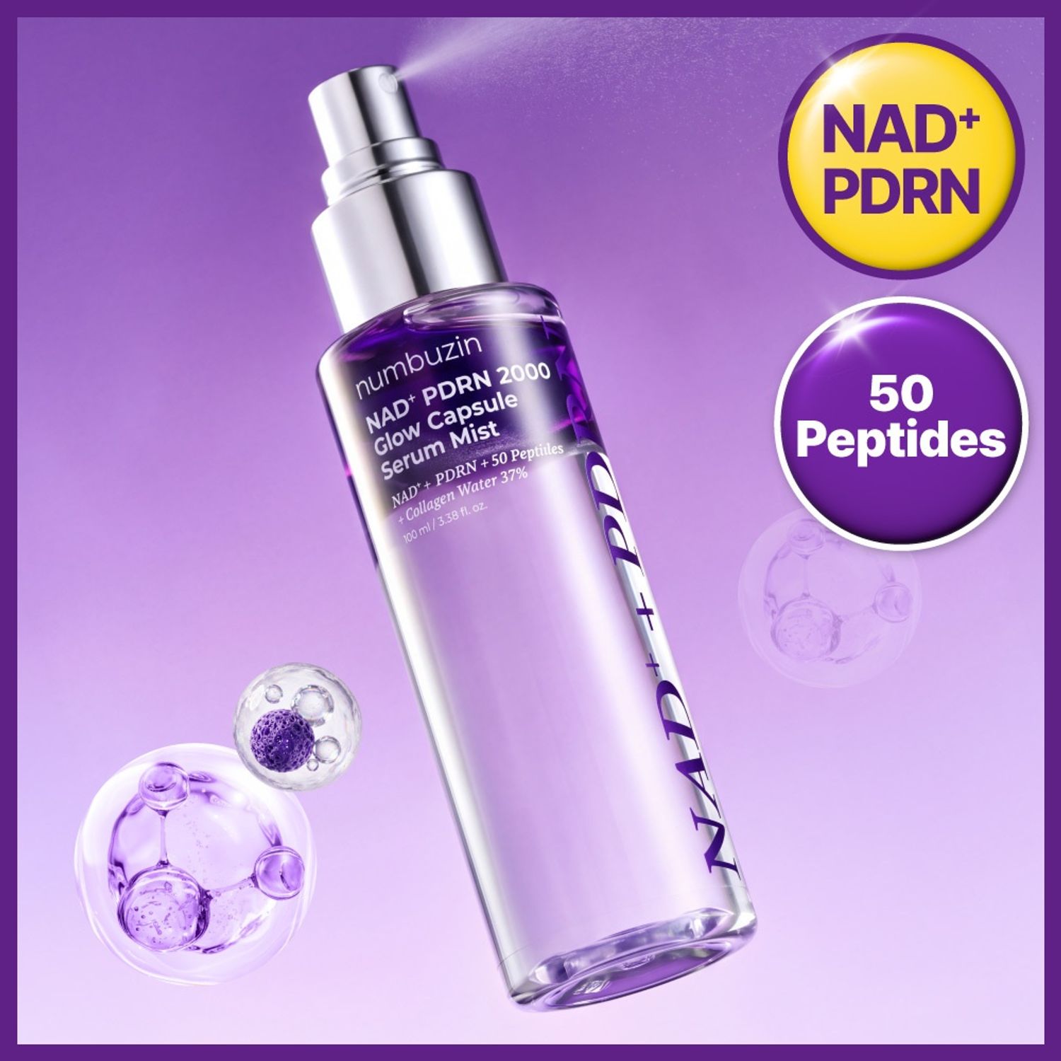 numbuzin No.9 NAD PDRN 2000 Glow Capsule Serum Mist 100ml | OLIVE YOUNG Global