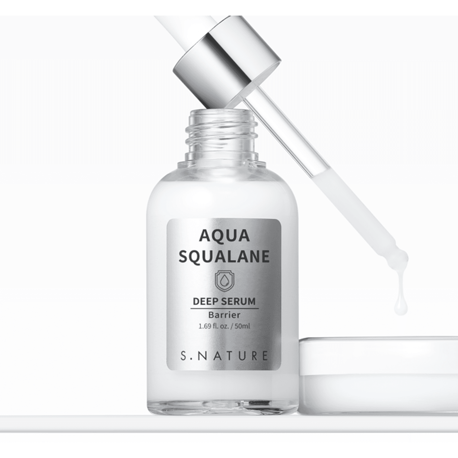 S.NATURE Aqua Squalane Deep Serum Barrier 50ml Set (+Moisturizing Cream 10ml) | OLIVE YOUNG Global