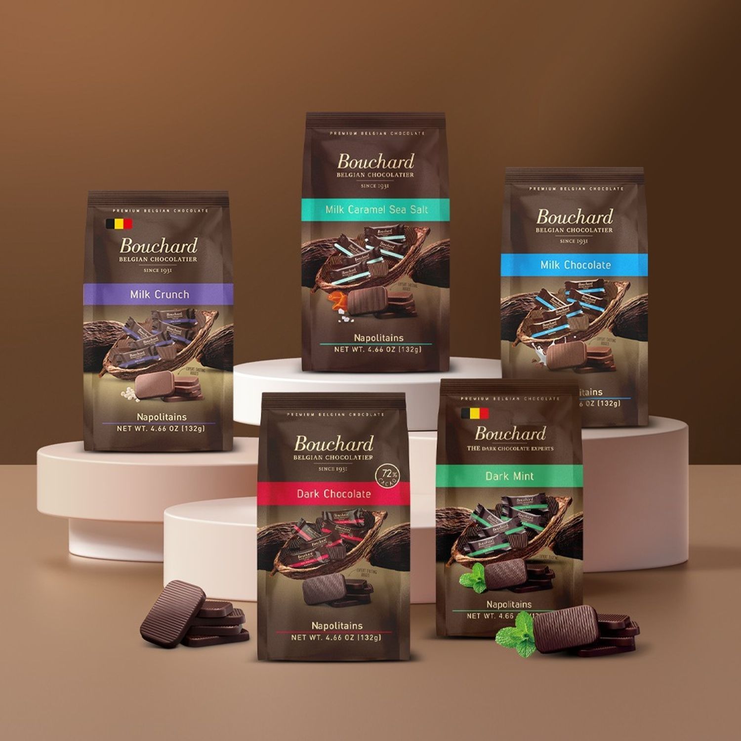BOUCHARD Napolitains Chocolate 132g | OLIVE YOUNG Global