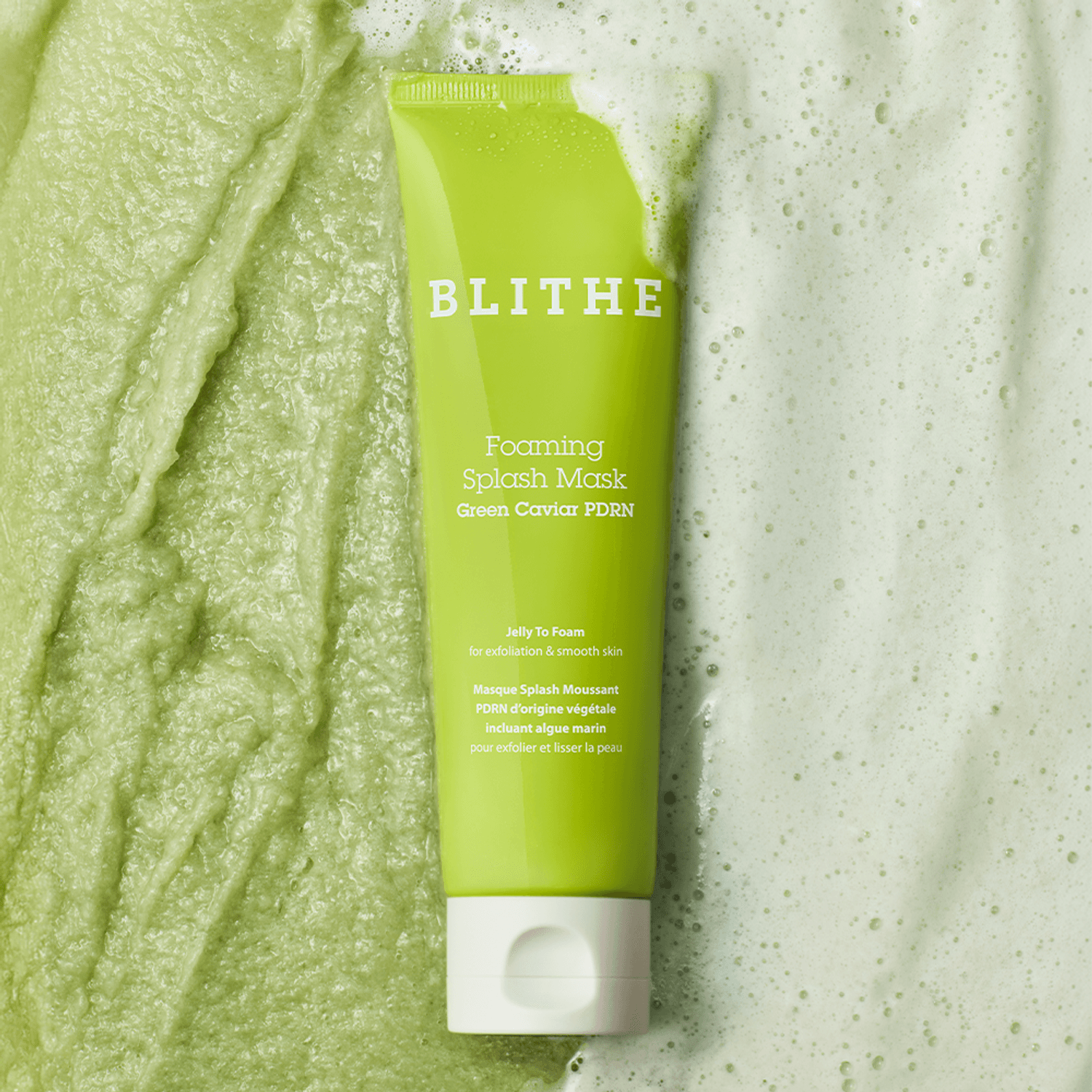 BLITHE Foaming Splash Mask Green Caviar PDRN 120ml | OLIVE YOUNG Global
