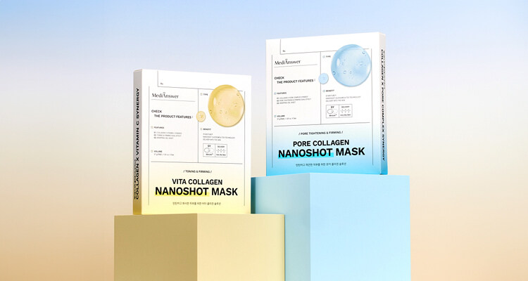 VITA COLLAGEN NANOSHOT MASK プランエス MediAnswer Vita Collagen Nano Shot Mask 37g * 5ea | DODO