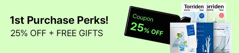 First Purchase Benefit! 25% OFF