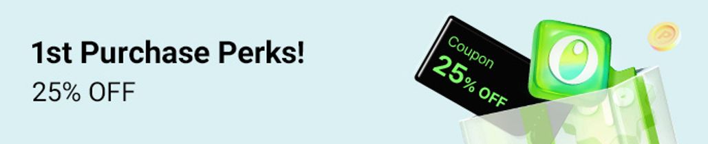 First Purchase Benefit! 25% OFF