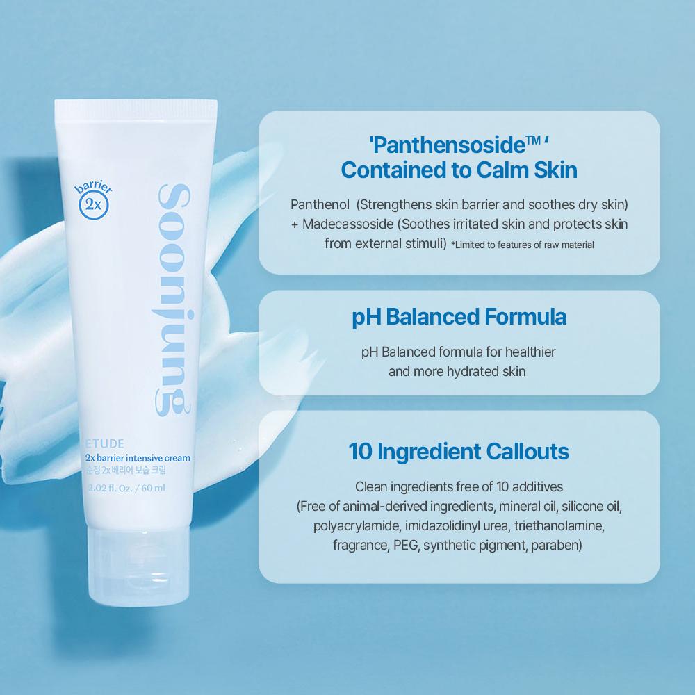 ETUDE Soonjung 2x Barrier Intensive Cream 60ml | OLIVE YOUNG Global
