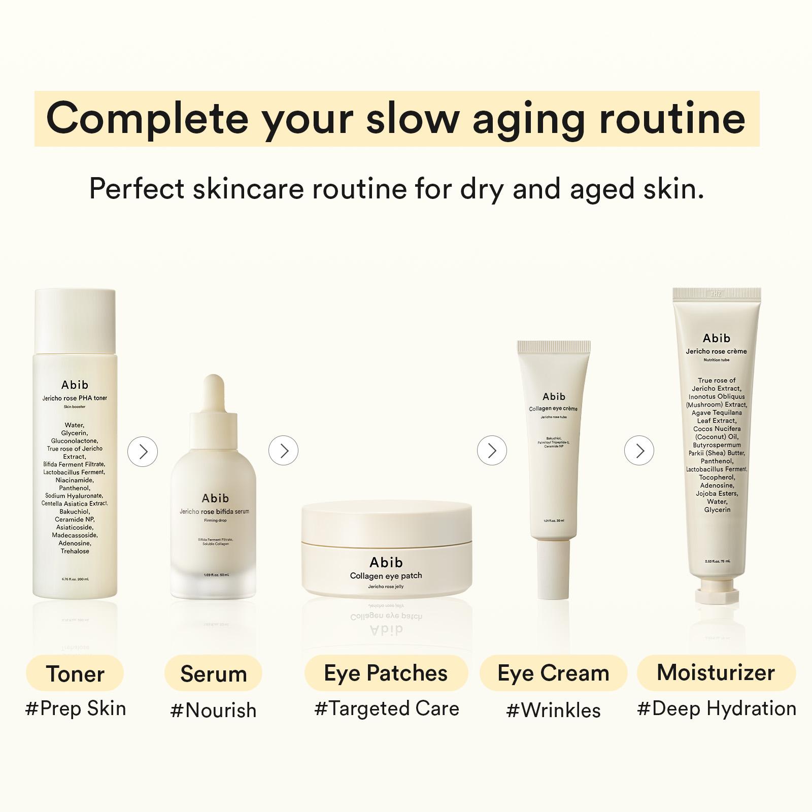 新品未使用　Abib 美容液　アイクリーム　マスク7点セット Abib Collagen Eye Cream Jericho Rose Tube 30mL | OLIVE YOUNG