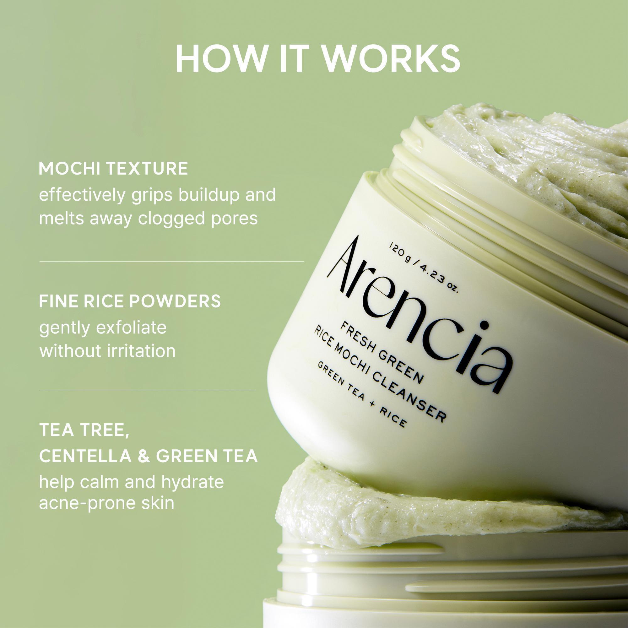 [Sanrio EDITION] Arencia Fresh Green Rice Mochi Cleanser 120g (2 Options)