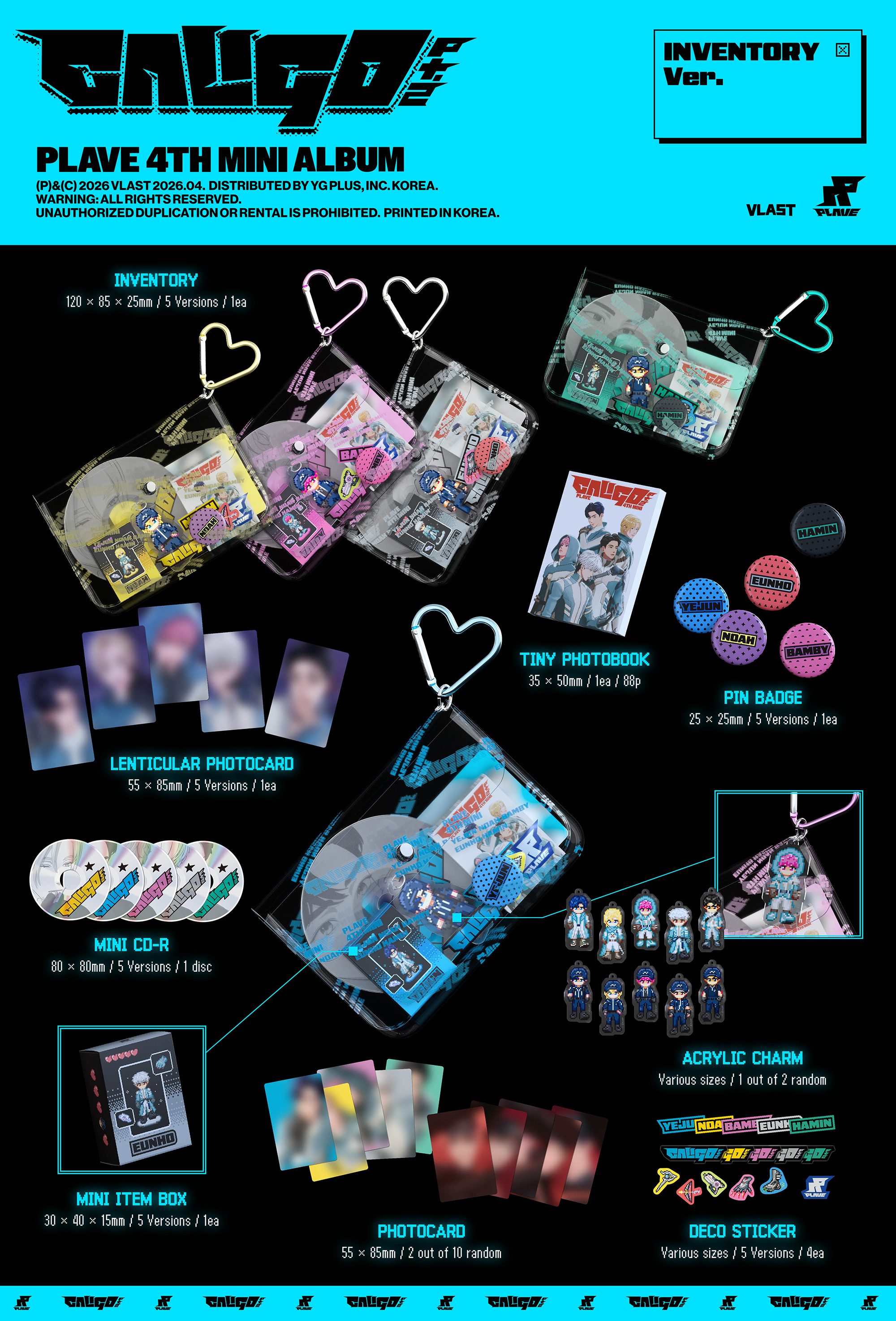 PLAVE - 4th Mini Album [Caligo Pt.2] (INVENTORY Ver.) (5 in 1 Set