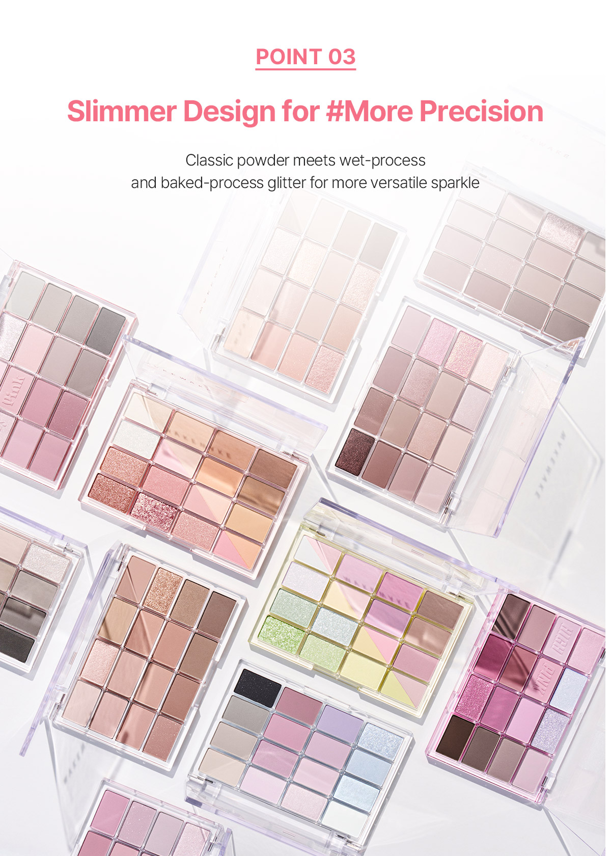 Sanrio EDITION] WAKEMAKE Soft Blurring Eye Palette (Set/Single