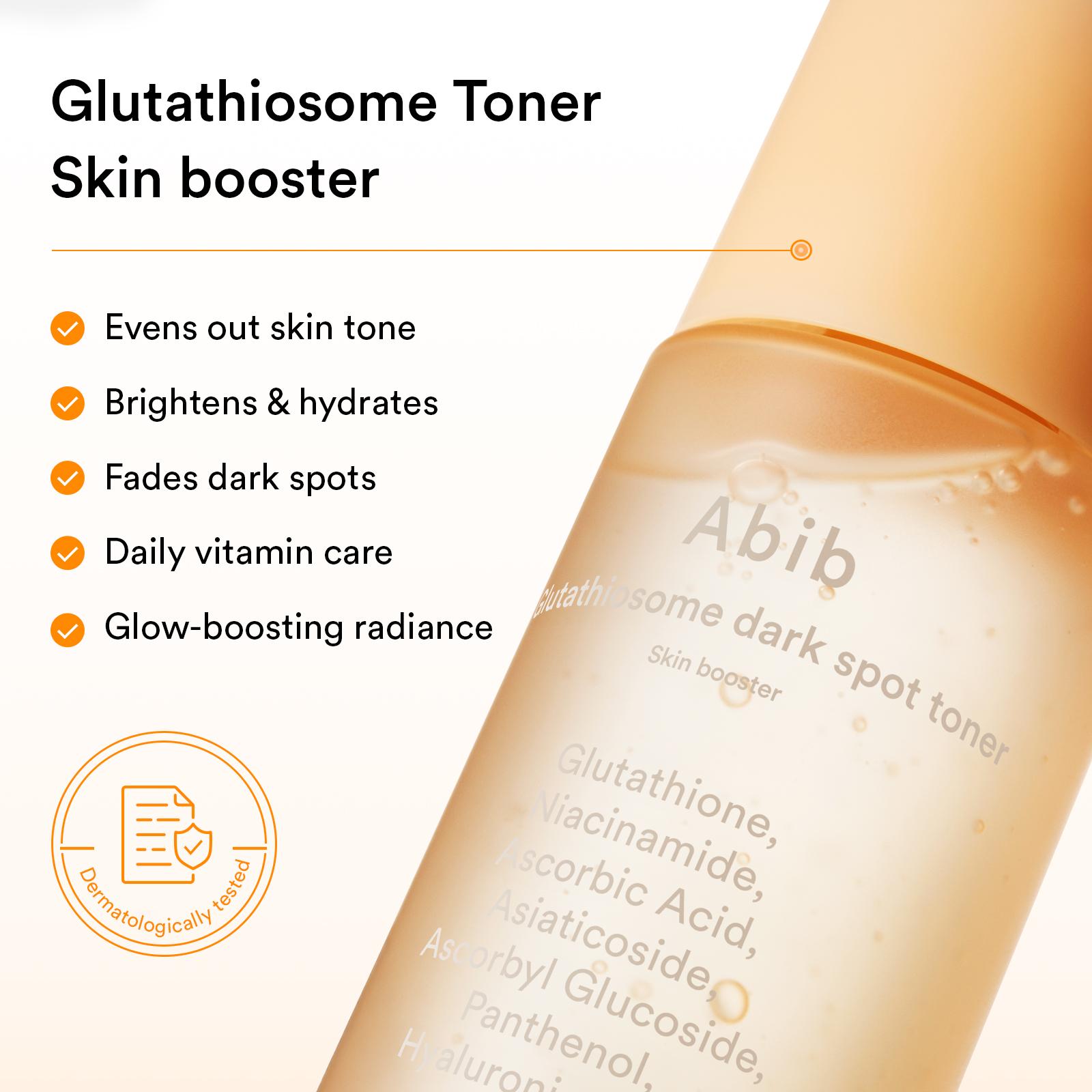 aobbiy glutathione dark spot corrector Abib Glutathiosome Dark Spot Toner Skin Booster 200ml