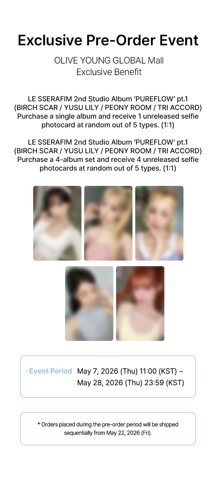 LE SSERAFIM - 2nd Studio Album [PUREFLOW] pt.1 (Mini Camera #Black