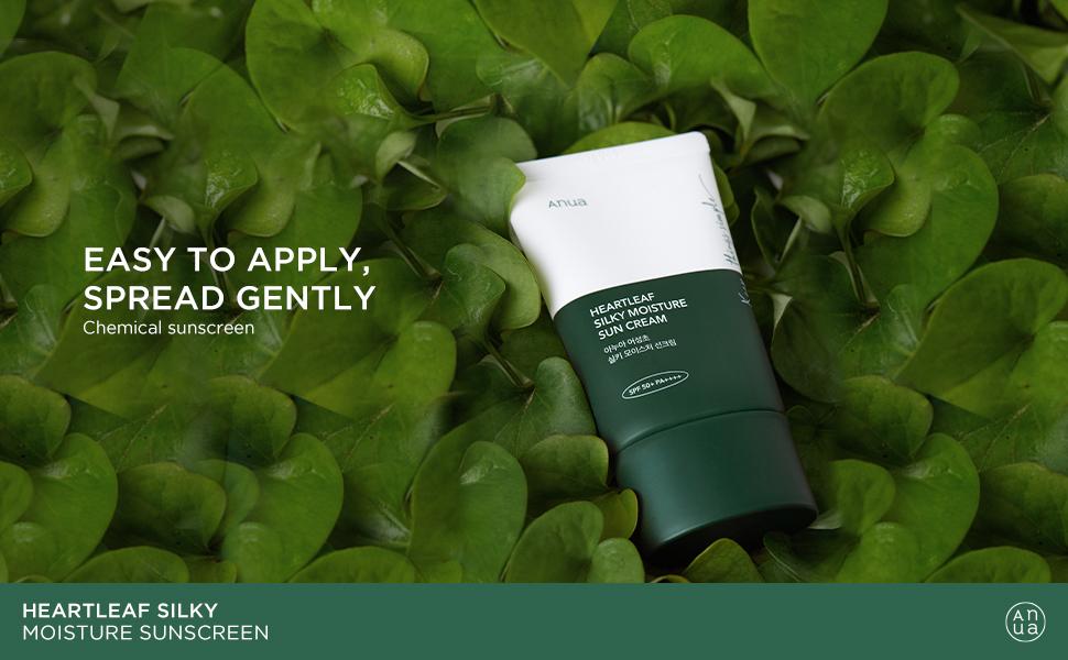 Anua Heartleaf Silky Moisture Sun Cream 50mL + 10mL Special Set