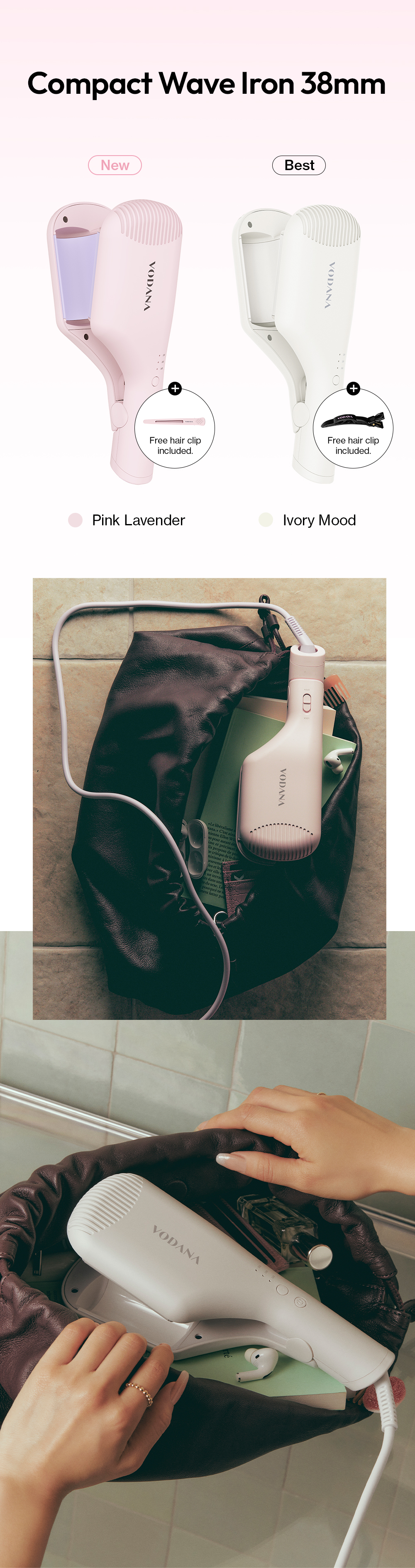 vodana Compact Wave Iron 38mm #Ivory Mood | OLIVE YOUNG Global