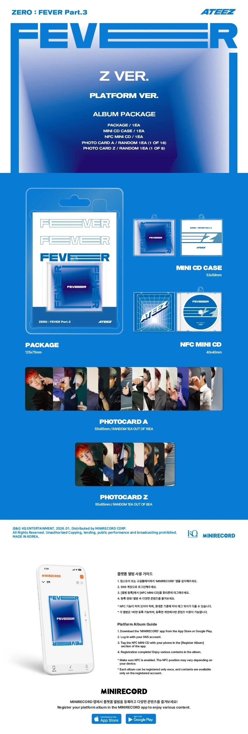 ATEEZ - [ZERO : FEVER Part. 3] (Platform ver.) (Z ver.) | OLIVE
