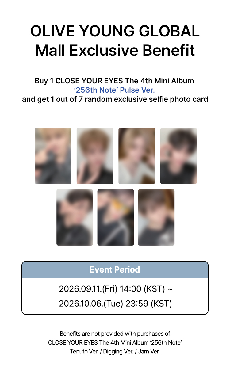 CLOSE YOUR EYES The 4th Mini Album [256th Note] Pulse Ver. | OLIVE