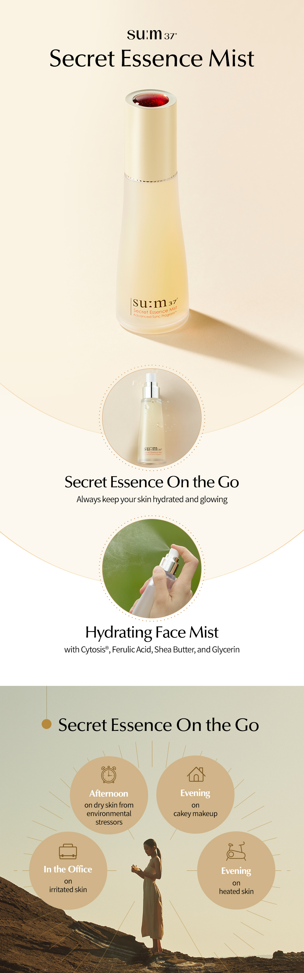 SUM37 Secret Essence Mist 60ml Set (+Refill 60ml) (RENEWAL