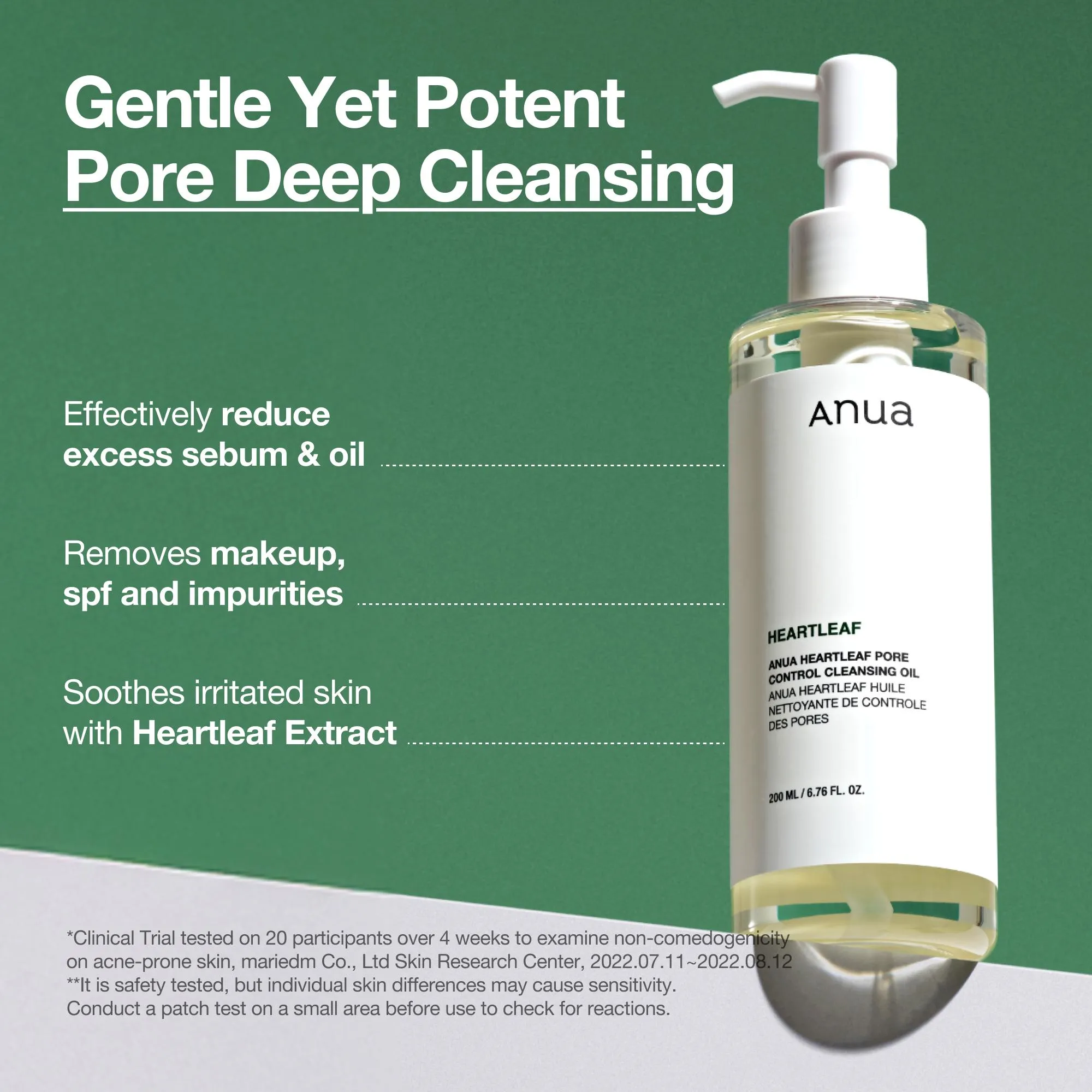 Anua Heartleaf Pore Control Cleansing Oil 200mL Double Set