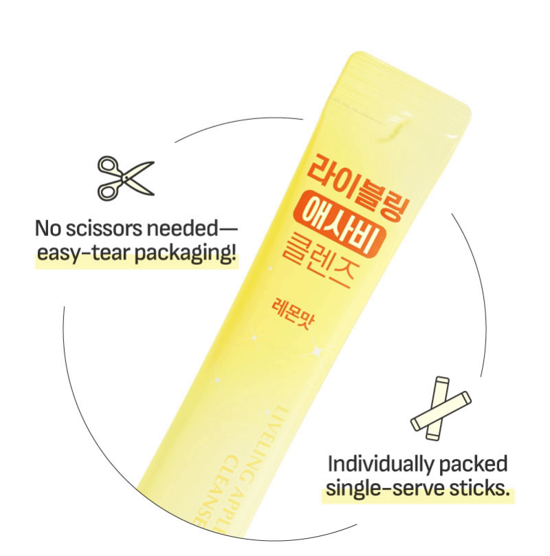 LIVELING Yellow Cleanse (Lemon) 15mL*10 Sticks | OLIVE YOUNG Global