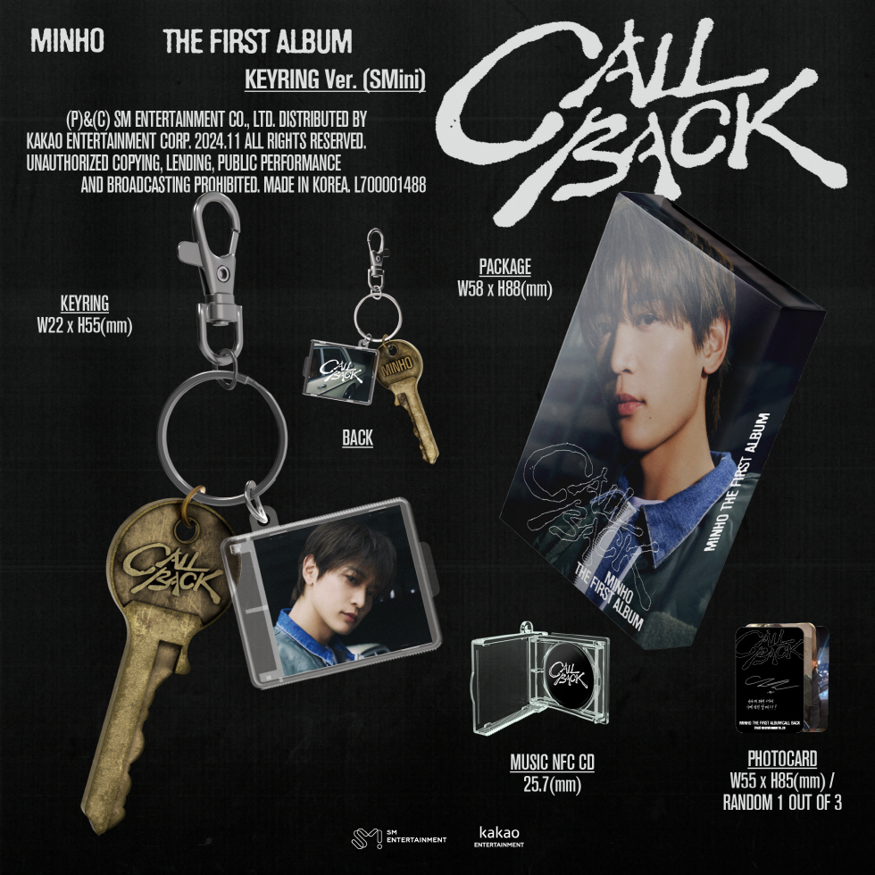 MINHO - 1ST ALBUM [CALL BACK] KEYRING VER.(SMINI) | OLIVE YOUNG Global