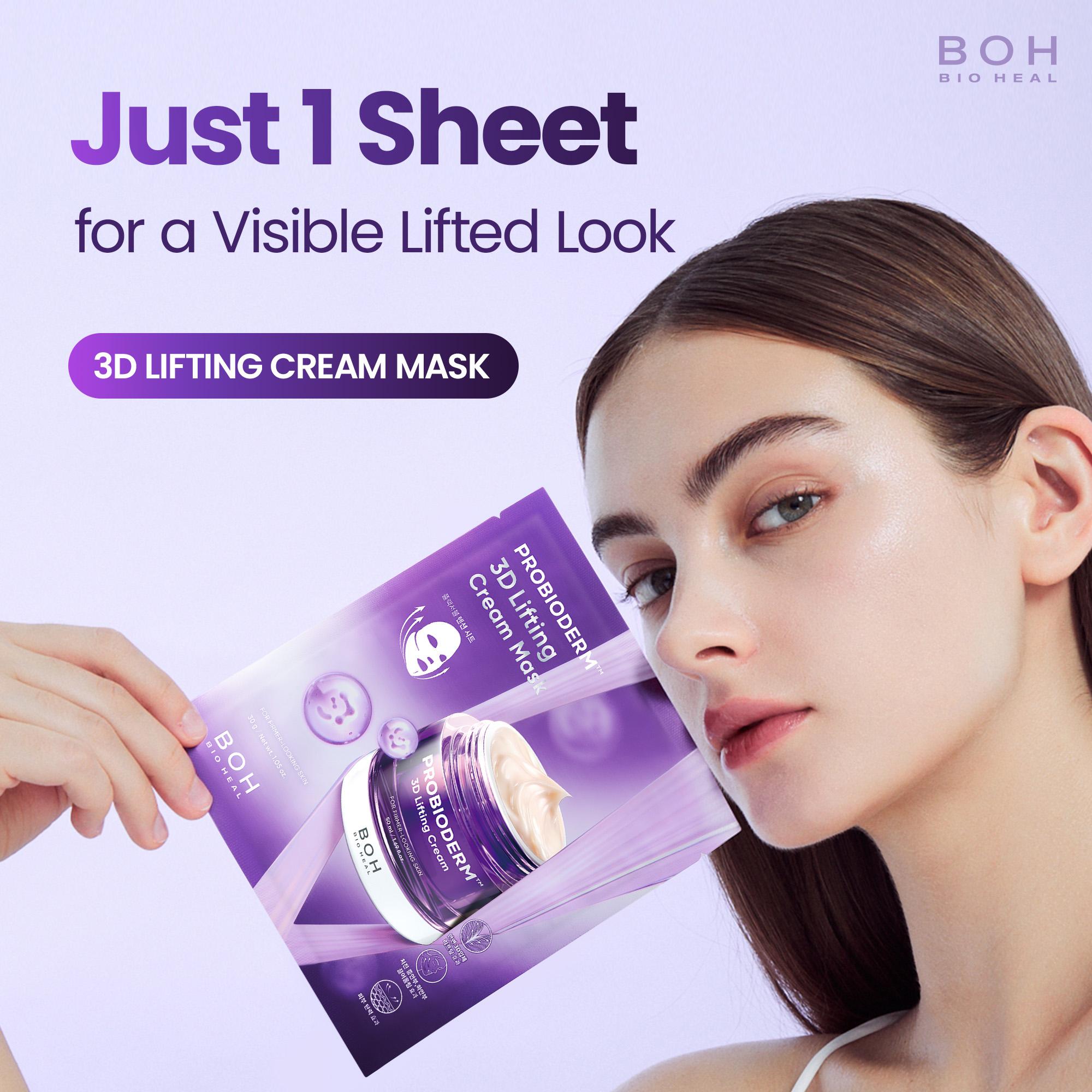 BIOHEAL BOH Probioderm 3D Lifting Cream Mask Sheet 5ea Set (+1ea