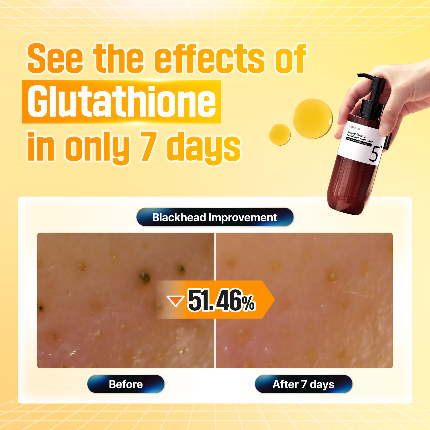 numbuzin No. 5 Glutathione C Facial Spa Cleanser 200ml Set (+