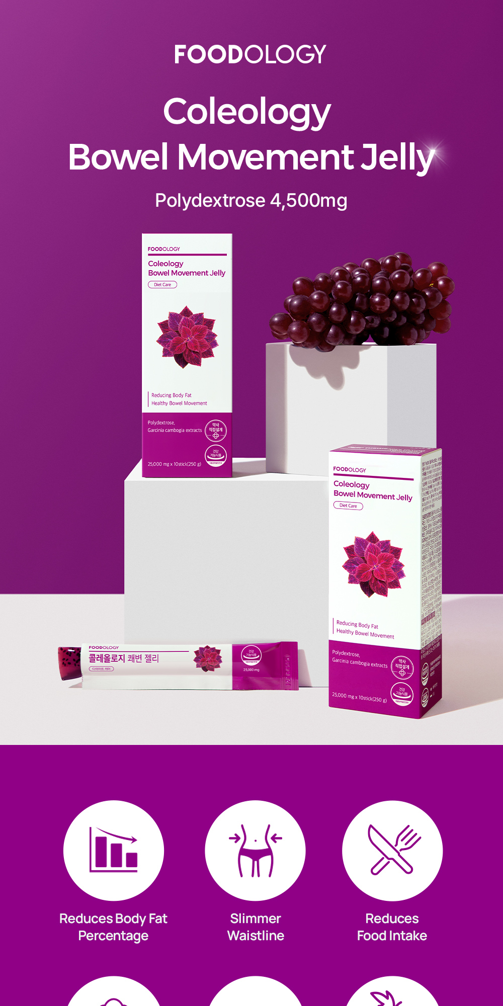 FOODOLOGY Coleology Smooth Bowel Jelly 10 Sticks (+2 Sticks) (12