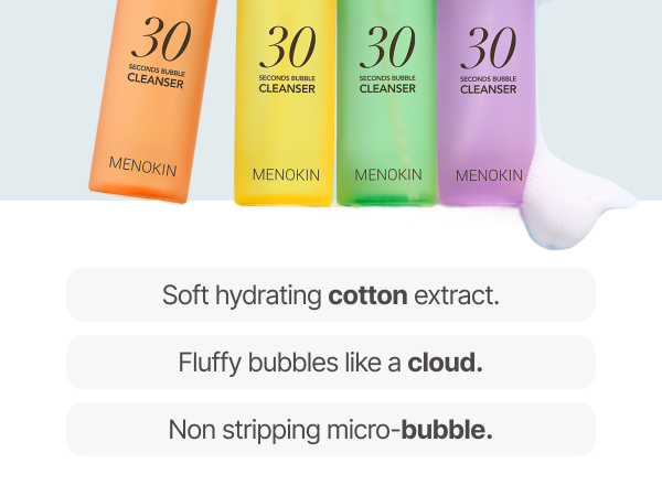MENOKIN 30 Seconds Bubble Cleanser Pore Clear 150ml | OLIVE YOUNG