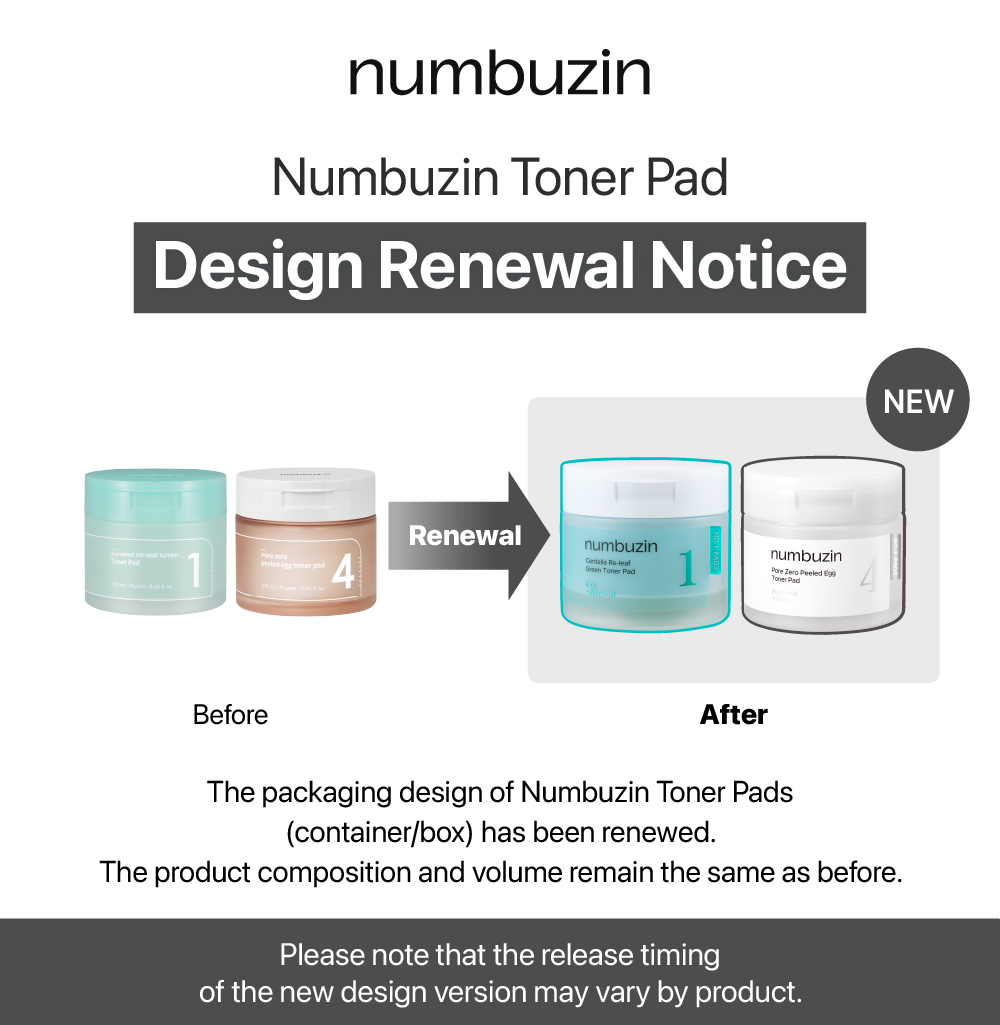 Total 140 Pads] numbuzin Toner Pad Refill Set [Choose 1] | OLIVE