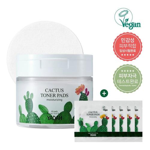 Yadah Cactus Toner Pads 60 Sheets Special Set | OLIVE YOUNG Global