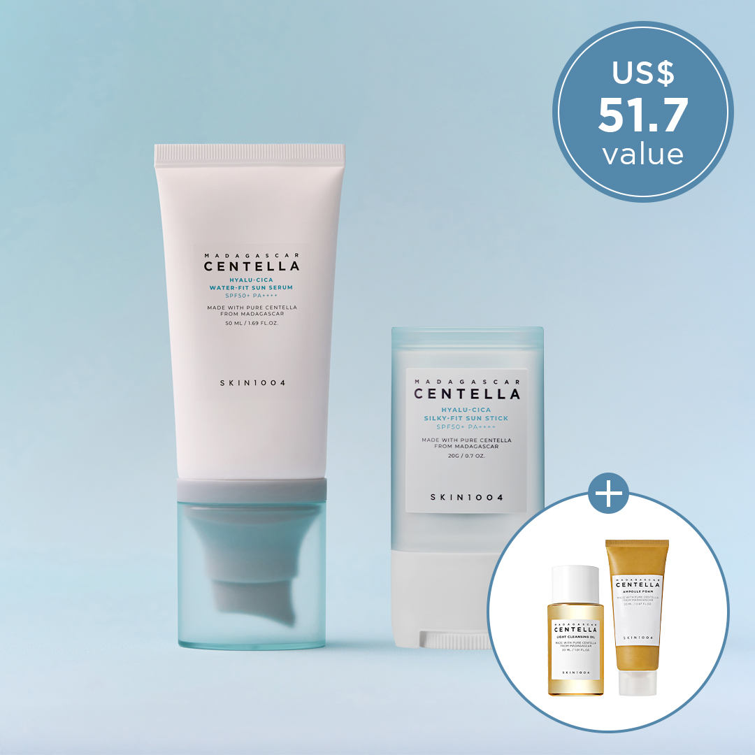 SKIN1004 Perfect Suncare Kit (Sun serum 50ml+Sun stick 20g+