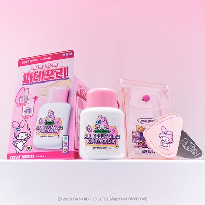 [Sanrio EDITION] CHASIN&rsquo; RABBITS All About Glow Cover Cream 35g Set (2 Options)