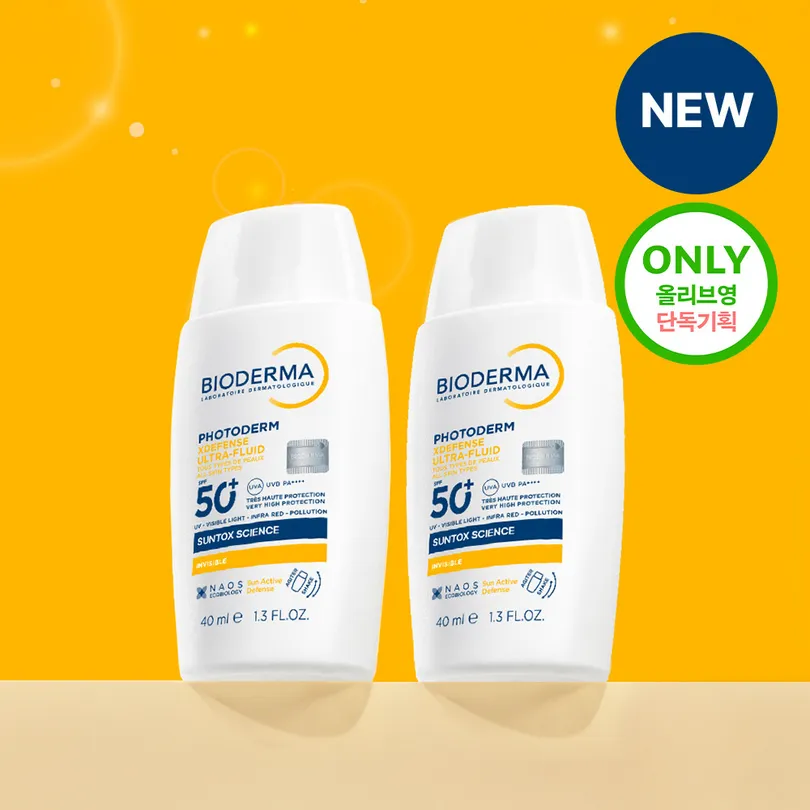 Bioderma Bioderma Photoderm XDefense Ultra Fluid SPF50+ Invisible 40ml Double Pack (2606)
