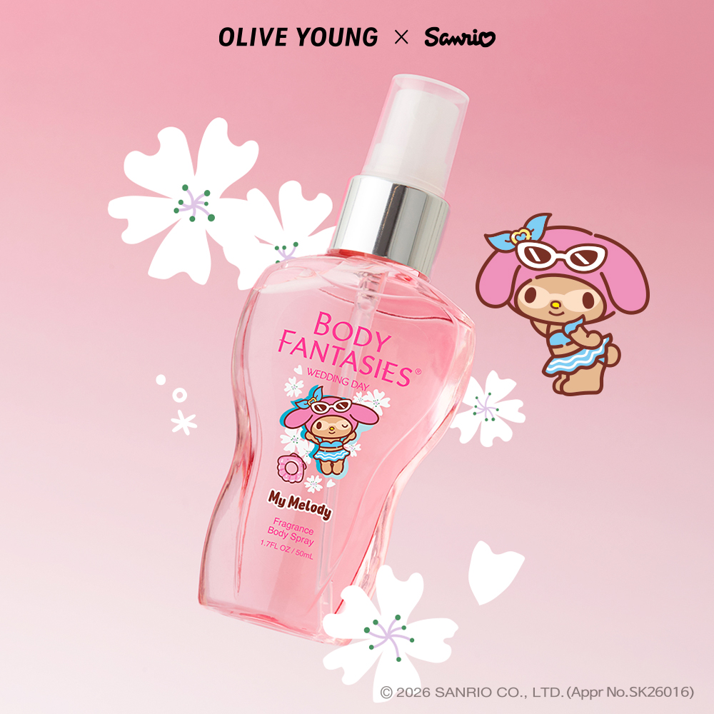 Sanrio EDITION] Body Fantasies Body Spray Keyring Set (Set/Single
