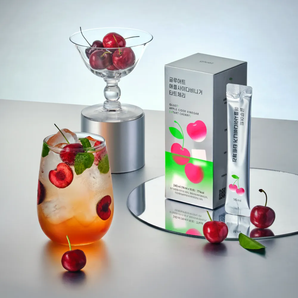 Gluet Apple Cider Vinegar #Tart Cherry 15 Sticks | OLIVE YOUNG Global