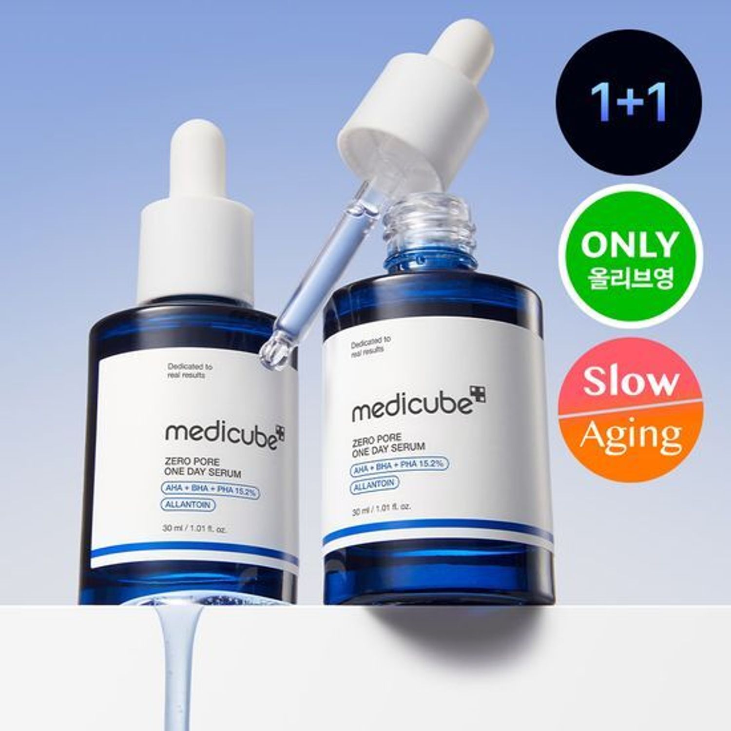 medicube ゼロポアワンデーセラム 30ml ダブル企画 | OLIVE YOUNG Global